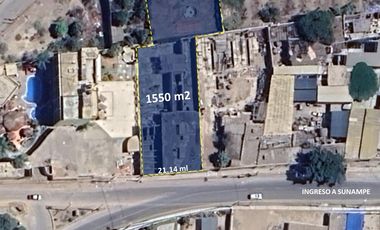 POR VIAJE! Terreno comercial 1,550 m² en Avenida cerca de Panamericana Sur y plaza de armas de Chincha!