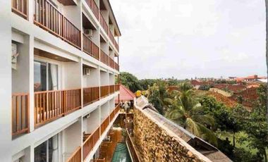 Dijual Hotel di Kuta dekat Bandara siap pindah alih, investasi pinggir jalan besar, ada 50 kamar