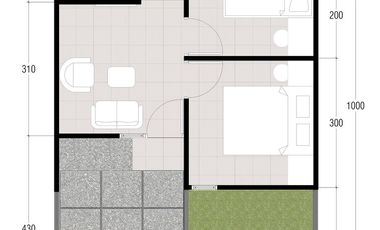 Rumah Dijual Subsidi Exclusive Permata mutiara Maja View Danau hanya 1,2 JT Flat sampai Lunas hanya 3 menit ke Stasiun