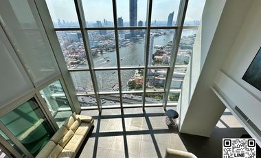 KT0306🌉The River🌅Duplex 328sqm 4Bedroom 1Maidroom High floor view Chao Phraya River