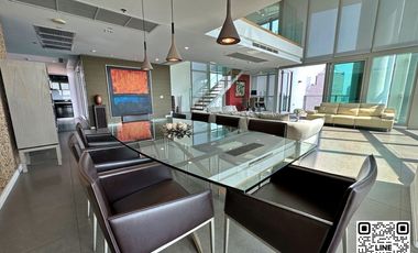 KT0306🌉The River🌅Duplex 328sqm 4Bedroom 1Maidroom High floor view Chao Phraya River