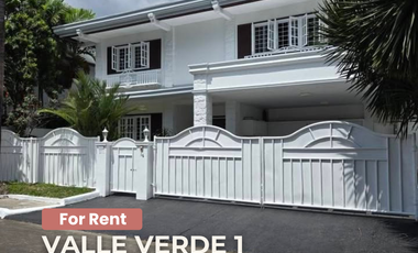 Valle Verde 1 House For Rent 6 Bedroom Pasig house for rent near Ortigas, C5, EDSA, Mandaluyong