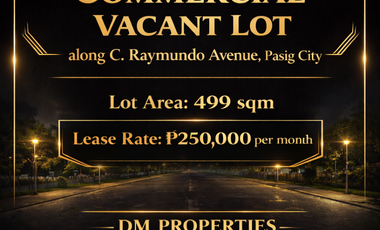 Lot for rent in C. Raymundo Avenue, Maybunga, Pasig Second District, Pasig, Eastern Manila District