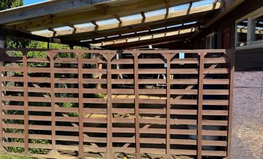 Parcela en venta con 2 casas a 500 metros del asfalto en Estaquilla