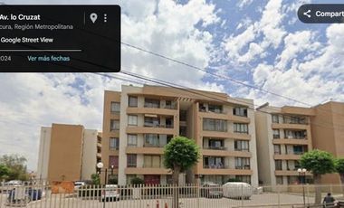 Vendo departamento en Quilicura Lo Cruzat 0555 tres dormitorios un baño