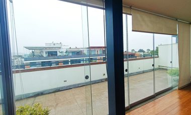 Duplex con Ascensor Directo a Ambos Niveles TERRAZA EN CHACARILLA CERCA A PARQUE