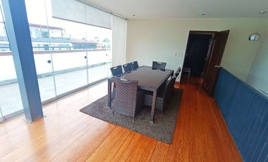 Duplex con Ascensor Directo a Ambos Niveles TERRAZA EN CHACARILLA CERCA A PARQUE