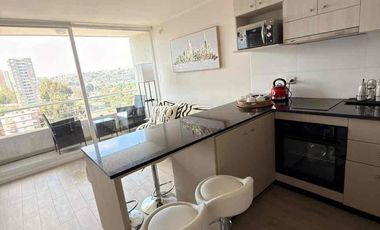 Arriendo hermoso departamento amoblado Camino internacional 2030 con estacionamiento y wifi