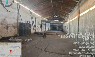 Dijual via lelang gudang di watugolong krian Sidoarjo
