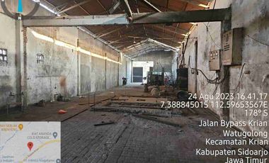 Dijual via lelang gudang di watugolong krian Sidoarjo