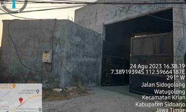 Dijual via lelang gudang di watugolong krian Sidoarjo