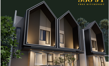 JUAL HARGA PERDANA RUMAH SCANDINAVIAN 2 LANTAI DI KRANGGAN, BEKASI - FREE BEA BALIK NAMA