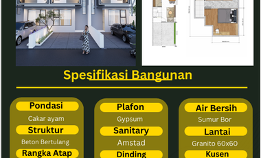 JUAL HARGA PERDANA RUMAH SCANDINAVIAN 2 LANTAI DI KRANGGAN, BEKASI - FREE BEA BALIK NAMA