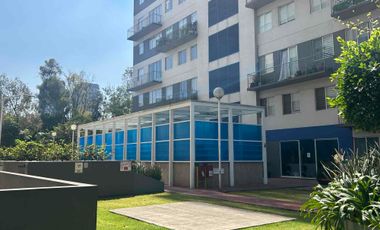 Rento Hermoso Departamento  55 en planta baja Torre C con 8m de balcón. Residencial Enksa.