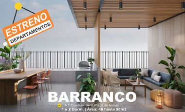 DEPARTAMENTO EN VENTA EN BARRANCO, CERCA DE LA PLAZA DE ARMAS.