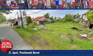 Tanah Siap Bangun Lokasi Jalan Apel