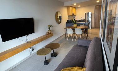 DEPARTAMENTO AMUEBLADO EN RENTA TORRE BIKIA ZONA CENTRO DE LEON GTO. A 2 MIN DEL ARCO DE LA CALZADA.