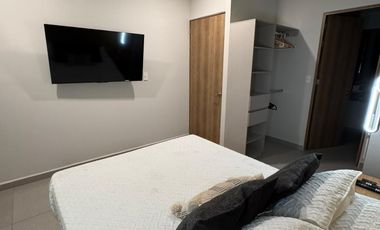DEPARTAMENTO AMUEBLADO EN RENTA TORRE BIKIA ZONA CENTRO DE LEON GTO. A 2 MIN DEL ARCO DE LA CALZADA.