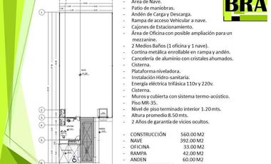 RENTA NAVE : EN LA VENTA EL MARQUES QUERETARO
