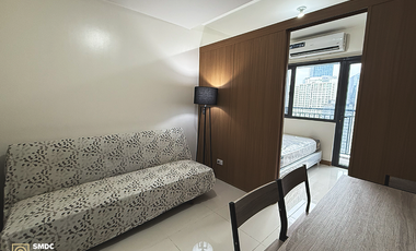 Fully-Furnished 1 Bedroom Unit with balcony for Rent in Unit B013016 Tower 1 Red Residences Makati City