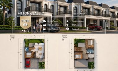 DIJUAL RUMAH KONSEP AMERICAN CLASSIC DI KOTA KLATEN