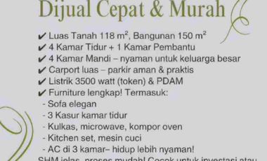 Disewa dan dijual murah full furnished