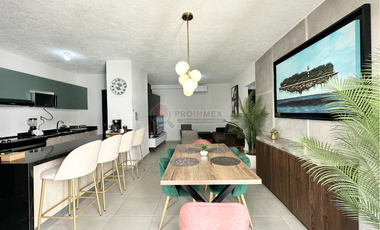 Departamento Amueblado Renta cerca de playa Fracc Costa Verde Boca del Río