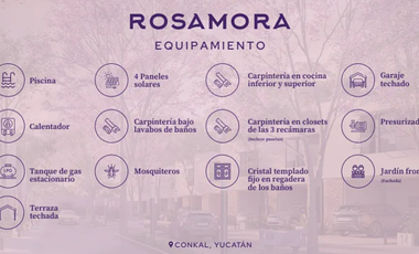 Casa en Venta Priv. Rosamora Conkal, Yucatán