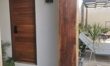 Departamento 80m Alberca Privada PLANTA BAJA Loft Tulum listo para habitar a 15 min de la Playa, totalmente amueblado y listo.