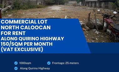 Commercial Lot for Lease in North Caloocan | 1000 sqm Along Quirino Highway Prime Location