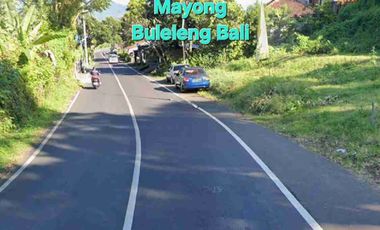 BUC, Jual tanah 10,2are di jalan raya Mayong seririt Buleleng Bali