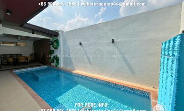 house for rent bunggalow fully furnished with swimming pool and front yard located at a secured subdivision near clark