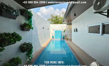 house for rent bunggalow fully furnished with swimming pool and front yard located at a secured subdivision near clark