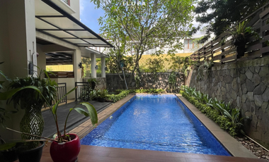 disewakan townhouse lingkungan asri 4br lokasi kemang ampera