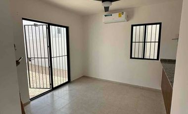 Casa en renta en en Gran San Pedro Cholul de 2 recamaras y dentro de coto