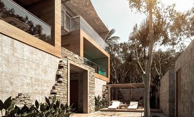 Departamento 80m Alberca Privada PLANTA BAJA Loft Tulum listo para habitar a 15 min de la Playa, totalmente amueblado y listo.