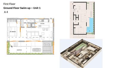 Departamento 80m Alberca Privada PLANTA BAJA Loft Tulum listo para habitar a 15 min de la Playa, totalmente amueblado y listo.