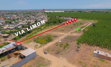 Terreno en Venta / Santa Ana, Via Limon en Machala
