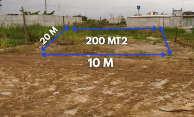 TERRENO EN CDLA LOS CORALES DE 200MT2