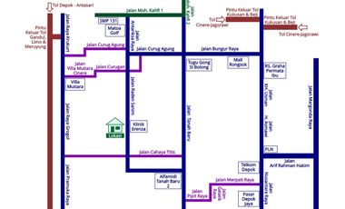 Dijual Ruko/Ruang Usaha 2 Lantai di Lokasi Potensial, Tanah Baru, Beji, Depok. Sekitar Banyak Perumahan.