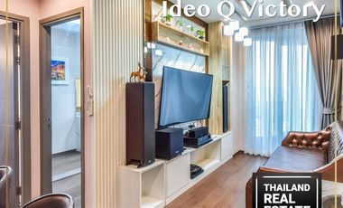 💖 Condo for Sale at Ideo Q Victory - Beautiful Modern Style Unit, 44 Sq.m., City View, near BTS Victory Monument