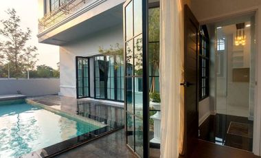 ขาย Victoria Pool Villa By BEDFORD อำเภอสารภี เชียงใหม่ ใกล้ รพ.สารภี ตกแต่งแล้วบางส่วน (H411) T.094651----