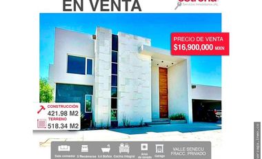 AMPLIA RESIDENCIA EN VENTA EN VALLE SENECU