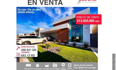 RESIDENCIA EN VENTA EN MISION DE LOS LAGOS CIUDAD JUAREZ