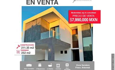 RESIDENCIA MODERNA EN VENTA EN ZONA SENDERO CIUDAD JUAREZ