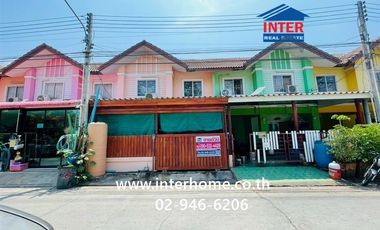 Two-story townhouse, 18 sq.wa., Pruksa Panalee 36 Village, Lad Krabang Road, Luang Phaeng Road, Mueang Chachoengsao, Chachoengsao.