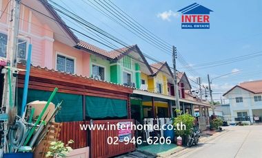 Two-story townhouse, 18 sq.wa., Pruksa Panalee 36 Village, Lad Krabang Road, Luang Phaeng Road, Mueang Chachoengsao, Chachoengsao.
