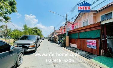 Two-story townhouse, 18 sq.wa., Pruksa Panalee 36 Village, Lad Krabang Road, Luang Phaeng Road, Mueang Chachoengsao, Chachoengsao.