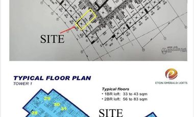 Modern 1 Bedroom Loft Unit for Lease in Eton Emerald Lofts, Pasig City