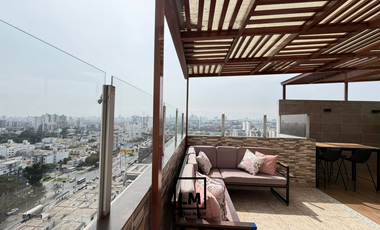 SE VENDE LINDO DUPLEX CON TERRAZA BBQ, 3 DORMITORIOS CON COCHERA EN SURQUILLO, LIMITE CON MIRAFLORES